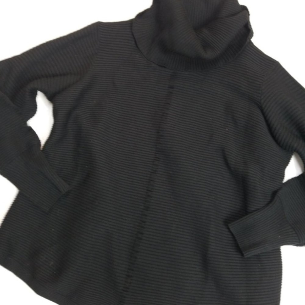 Cyrus Fawny Cowl Neck Ribbed Pullover